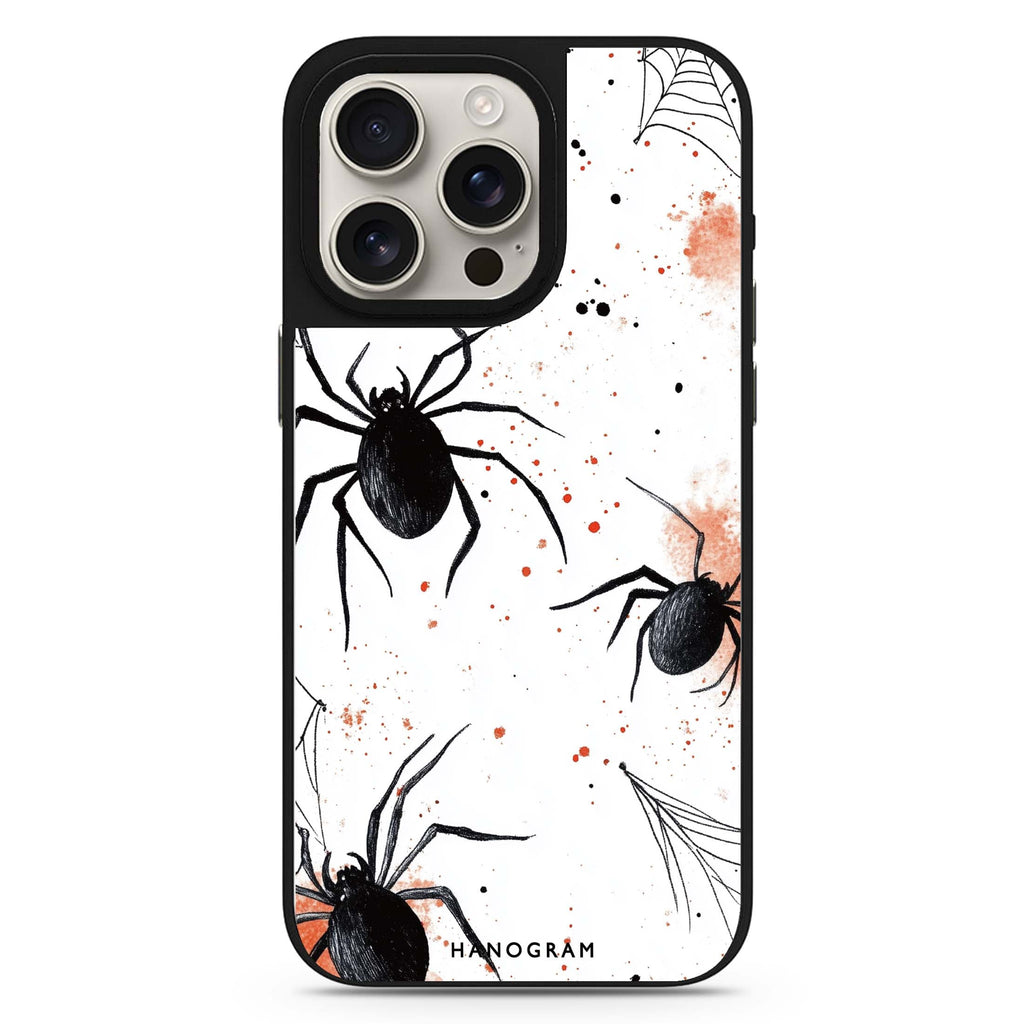 Web of Whimsy MagSafe compatible mirror case for iPhone 16/15/14 Pro Max and Pro, main view