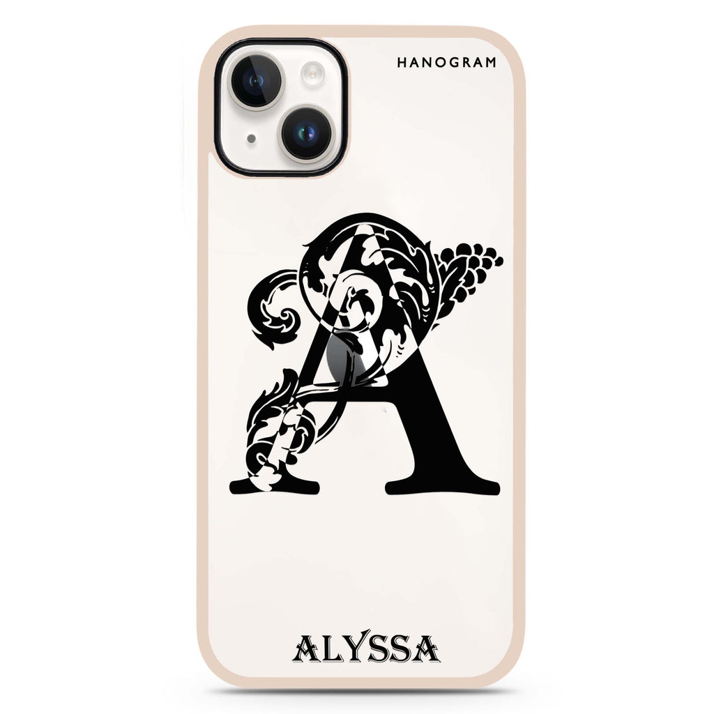 Ornamental Alphabet iPhone 15 Impact Guard Bumper Case