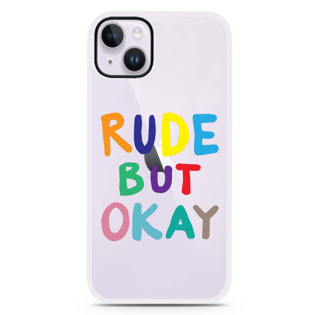 Rude but OKAY iPhone 15 Impact Guard Bumper Case