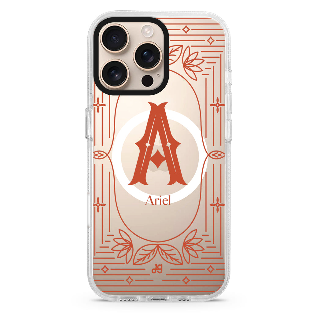 Artistic Monogram I MagSafe Compatible Ultra Clear Case