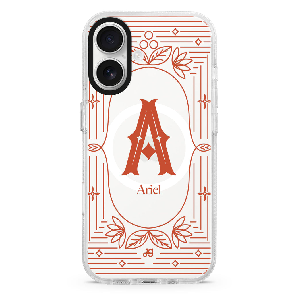 Artistic Monogram I MagSafe Compatible Ultra Clear Case