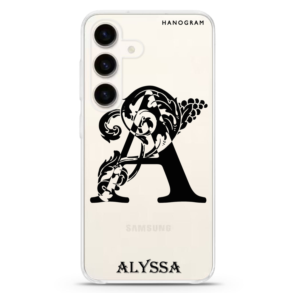 Ornamental Alphabet Samsung Galaxy Ultra Clear Case