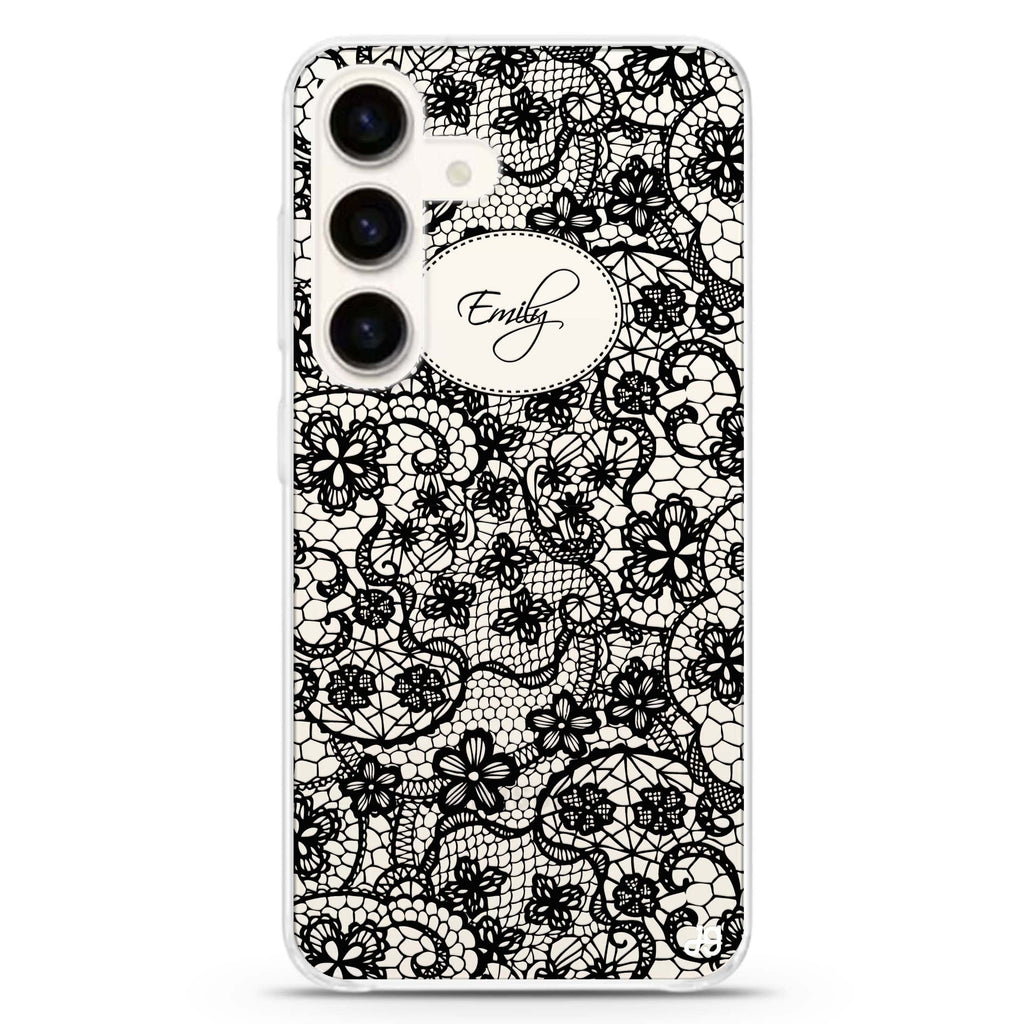 My Floral Lace Samsung Galaxy Ultra Clear Case