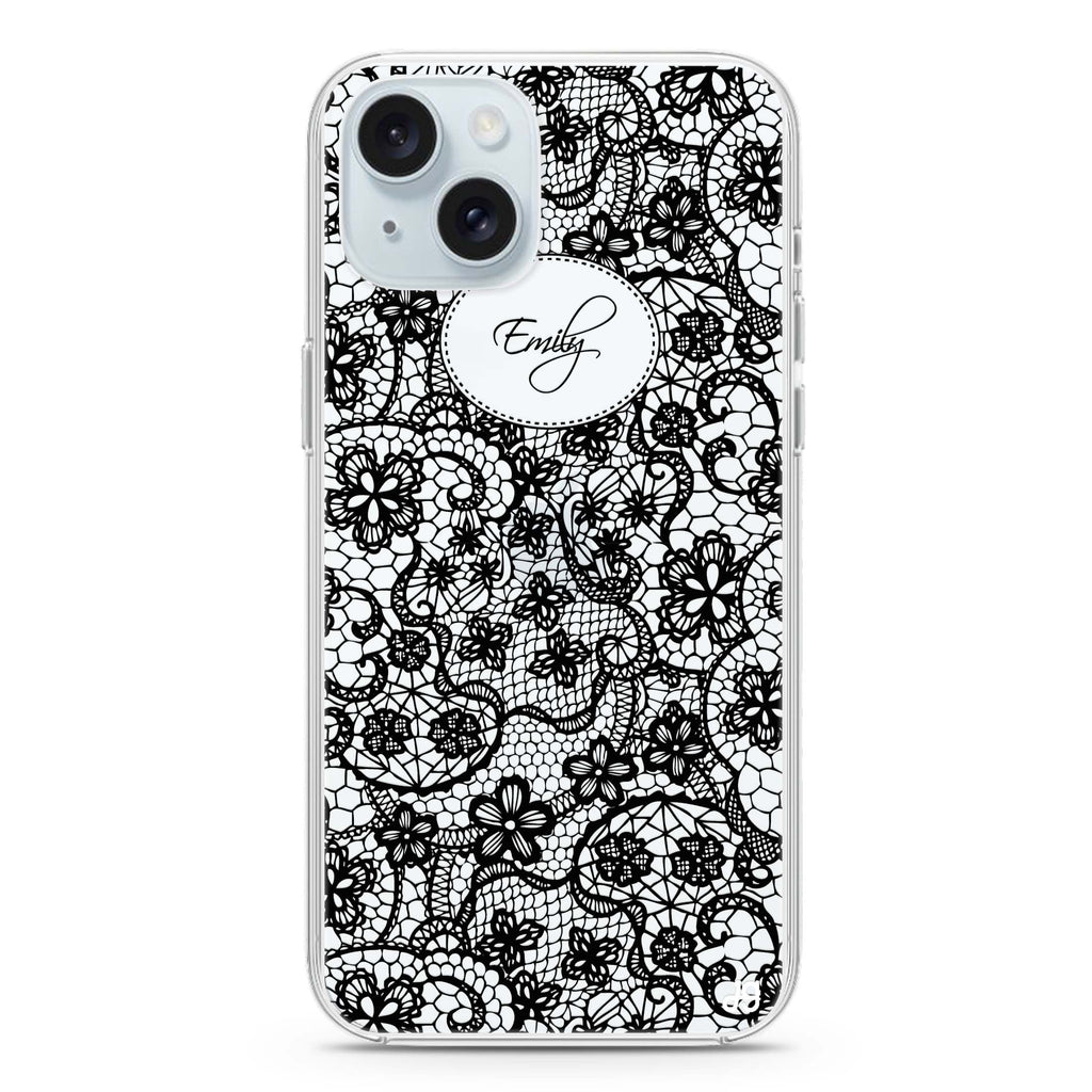 My Floral Lace iPhone Ultra Clear Case