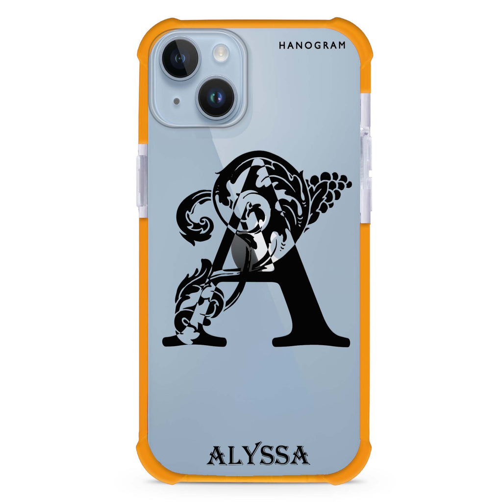 Ornamental Alphabet iPhone 15 Plus Ultra Shockproof Case