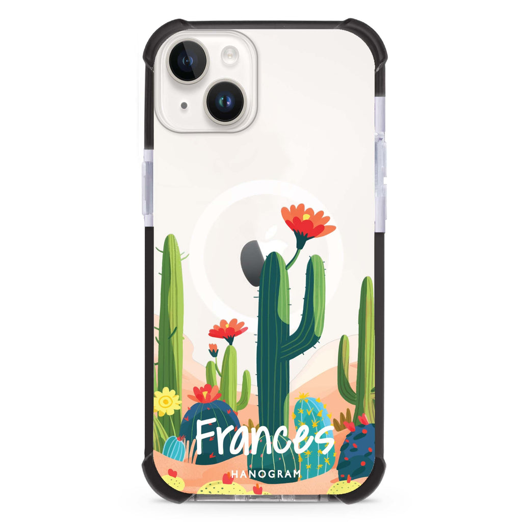 Desert Bloom iPhone 15 Plus MagSafe Compatible Ultra Shockproof Case