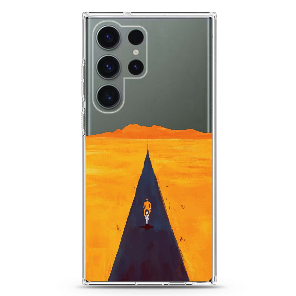 Ride Alone Samsung Galaxy S26/S25/S24/S23/S22 Ultra ultra clear case, transparent design, main view