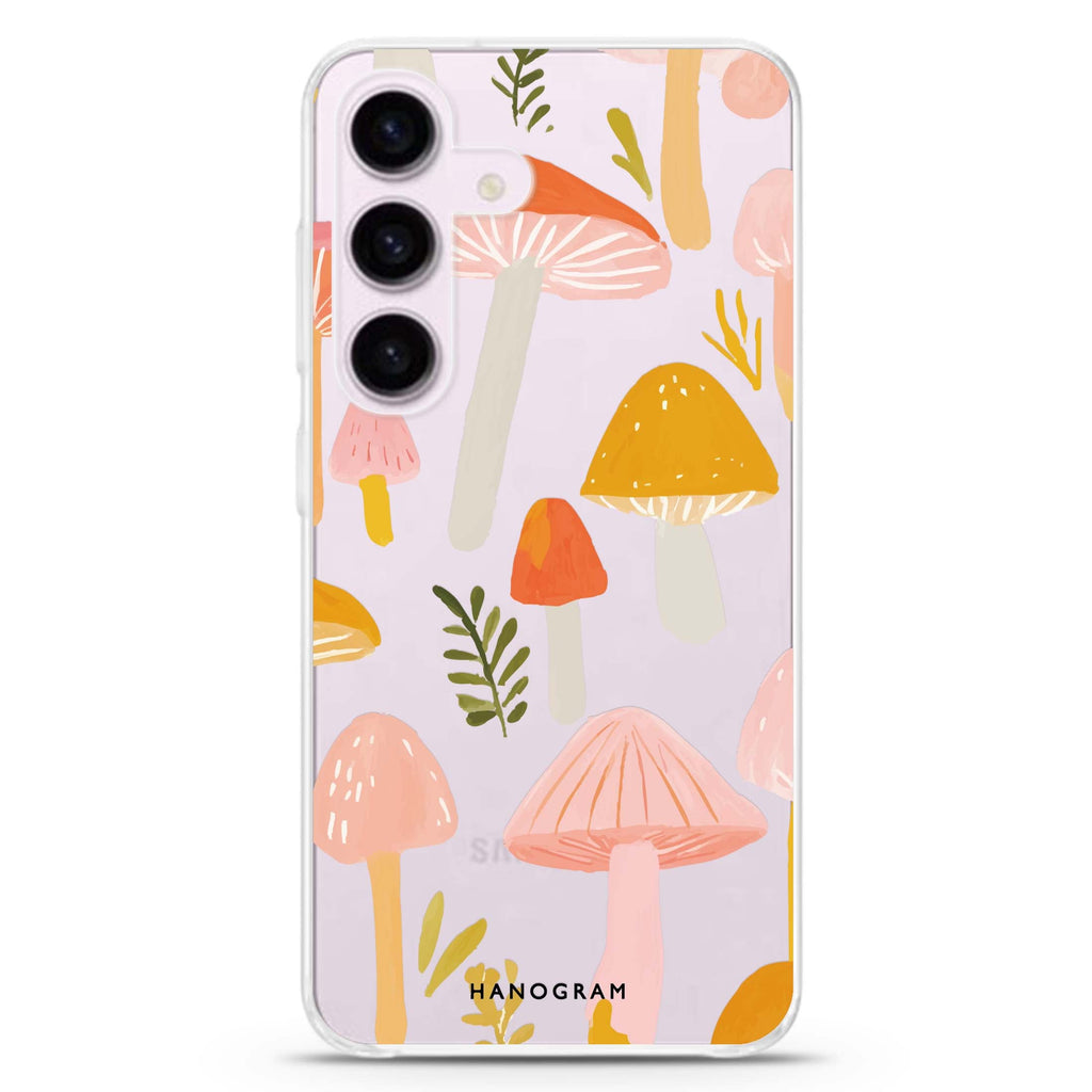 Blushing Mushrooms Samsung Galaxy Ultra Clear Case