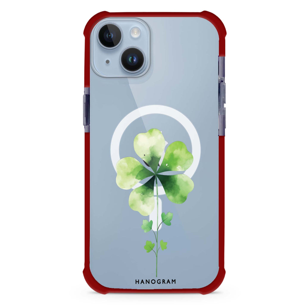 Green Bliss iPhone 15 Plus MagSafe Compatible Ultra Shockproof Case