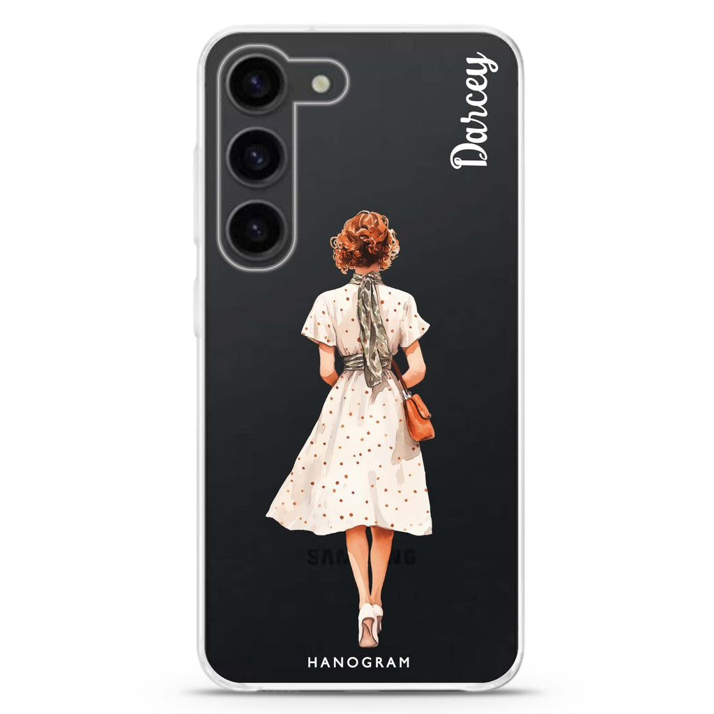 Dot Days personalized ultra-clear case for Samsung Galaxy S23/S22, front view