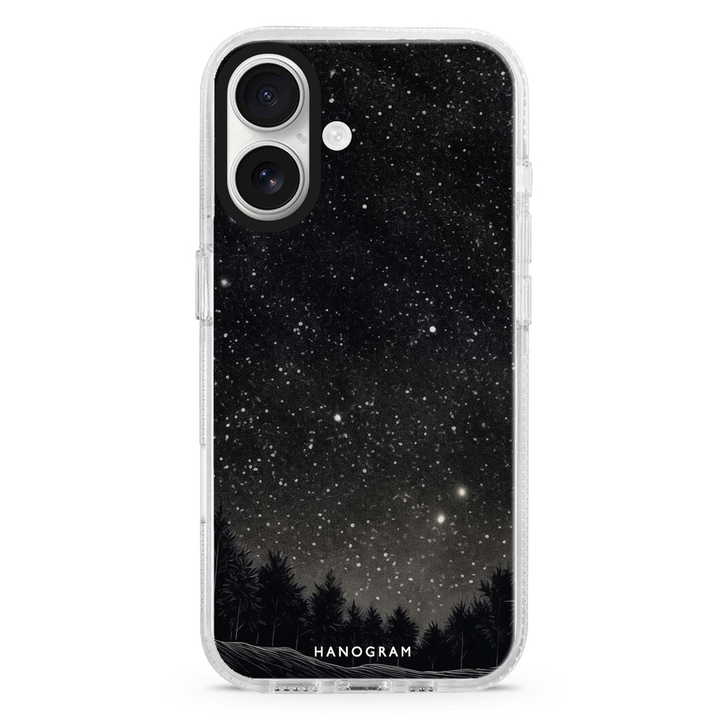 Galactic Gleam MagSafe Compatible iPhone 16 Ultra Clear Case - Personalized and Stylish Protection