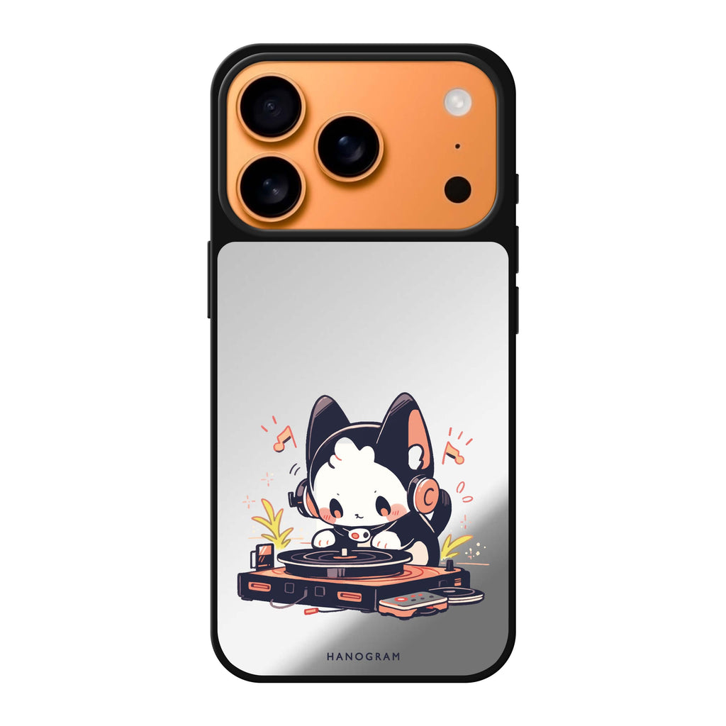 DJ Paws Play animal playful iPhone 17 Pro Max mirror case