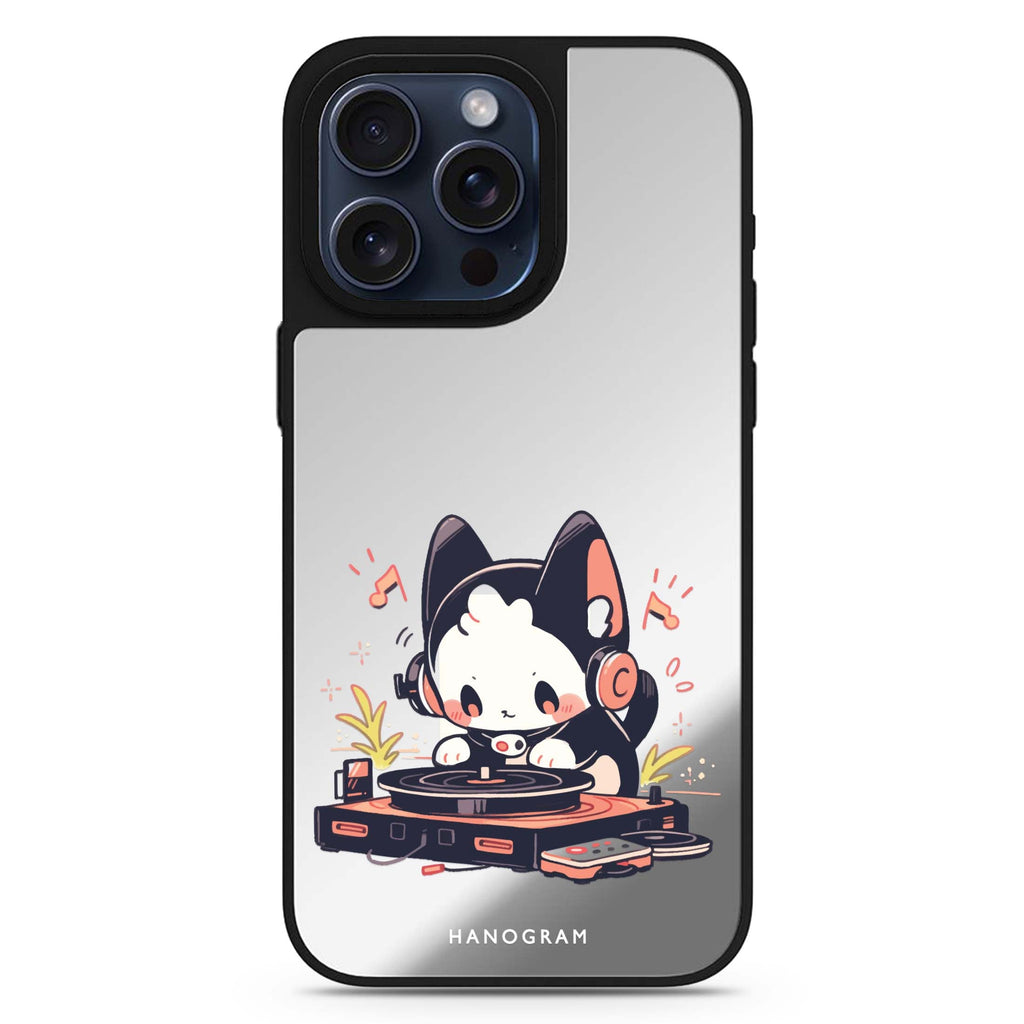 DJ Paws Play MagSafe compatible mirror case for iPhone 16/15/14 Pro Max and Pro, main view