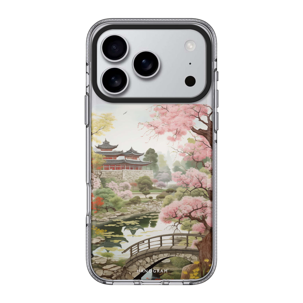 Pagoda Serenity nature travel iPhone 17 Pro Max ultra clear case