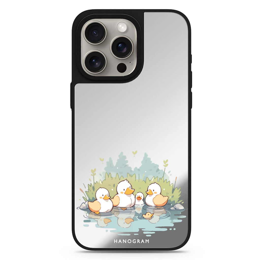 River Duck Delight MagSafe compatible mirror case for iPhone 16/15/14 Pro Max and Pro, main view