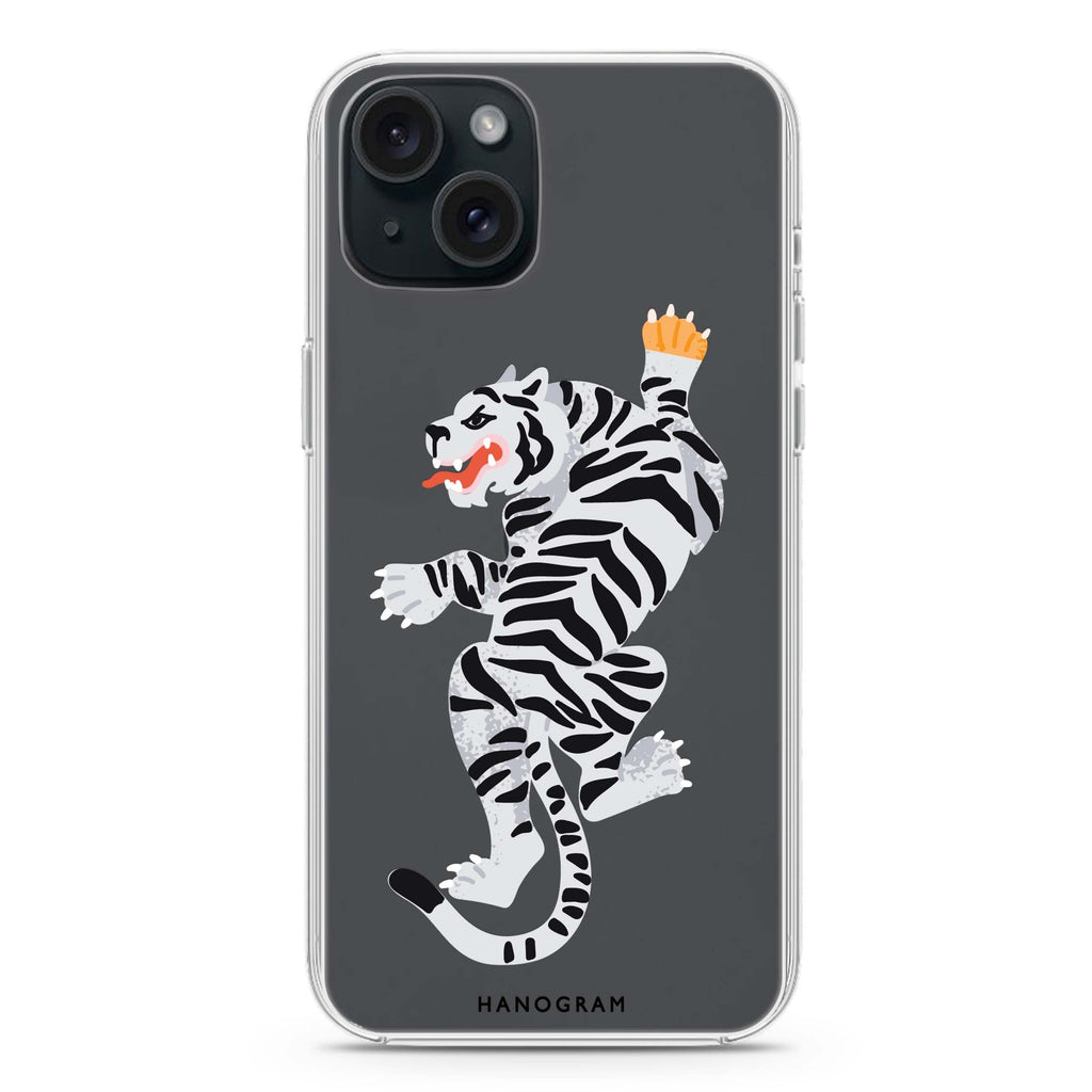 Tiger iPhone 15 plus Ultra Clear Case