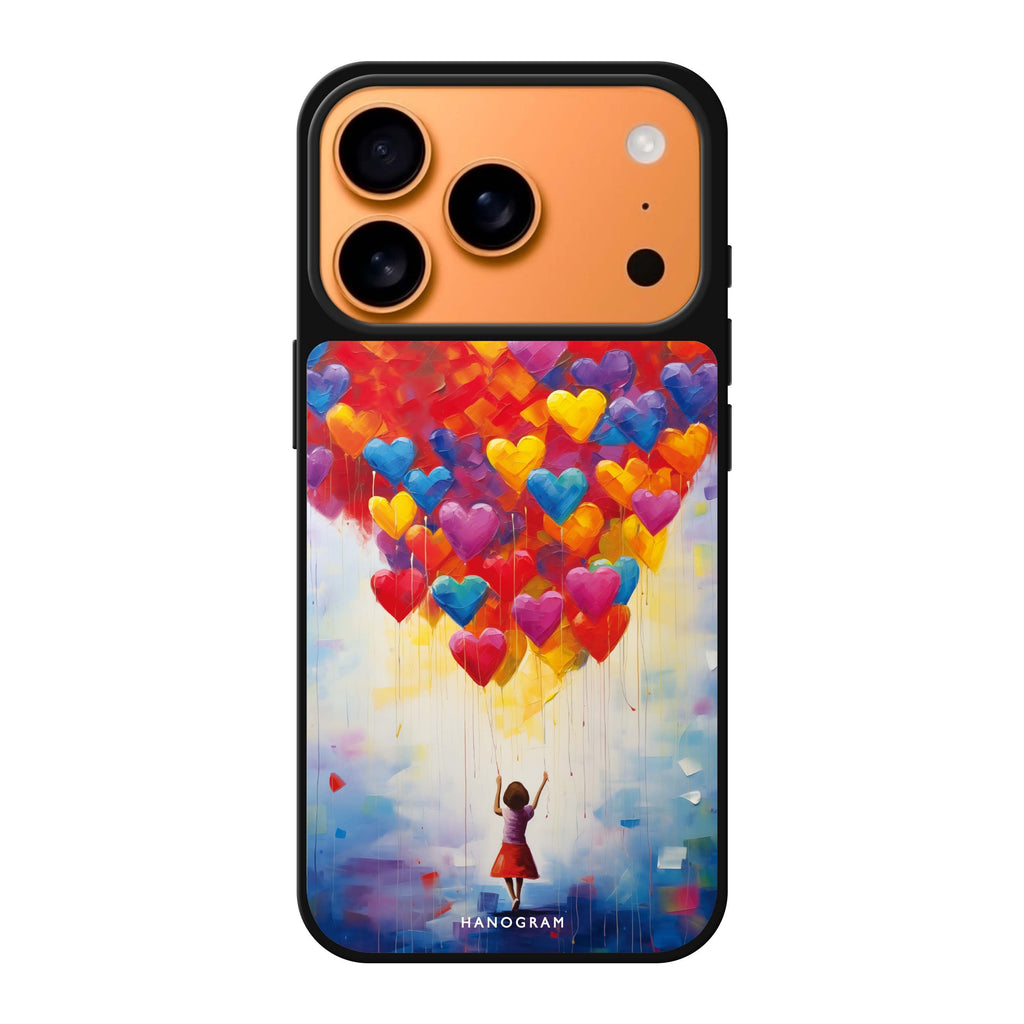 Melting Love valentines heart romantic iPhone 17 Pro Max mirror case