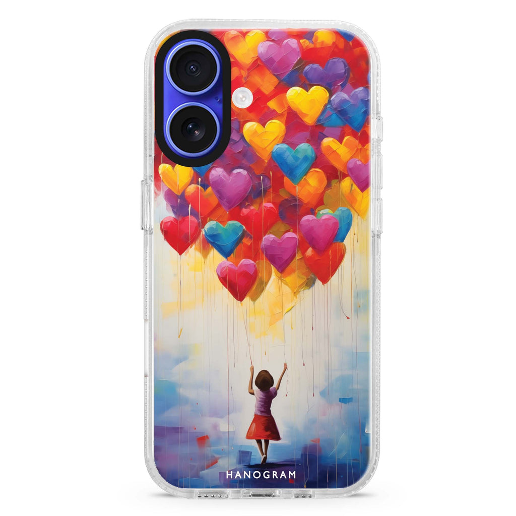 Melting Love MagSafe Compatible iPhone 16 Ultra Clear Case - Personalized and Stylish Protection