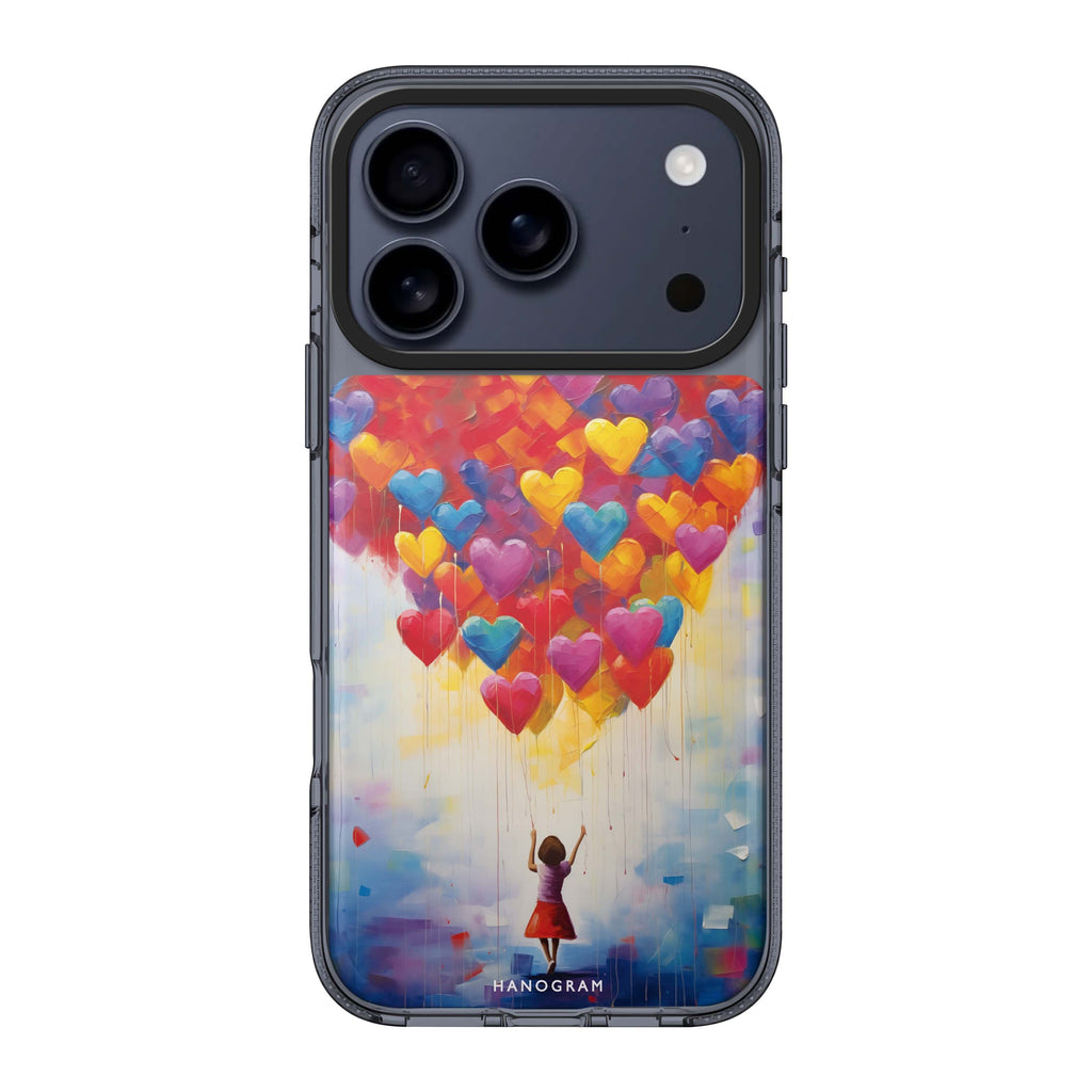 Melting Love heart romantic Valentine iPhone 17 Pro Max ultra clear case