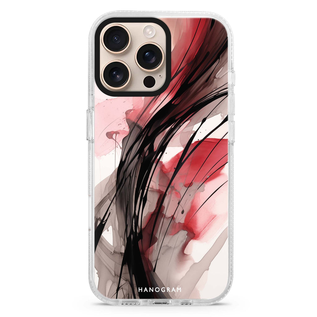 Artisan Strokes MagSafe Compatible iPhone 16 Pro Ultra Clear Case - Personalized and Stylish Protection