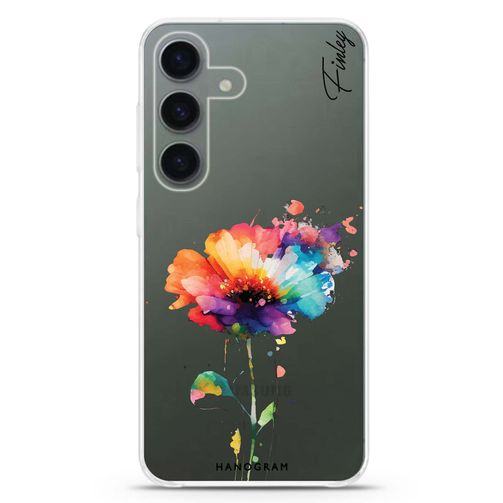 A Beautiful Watercolour Flower Galaxy A54 Ultra Clear Case
