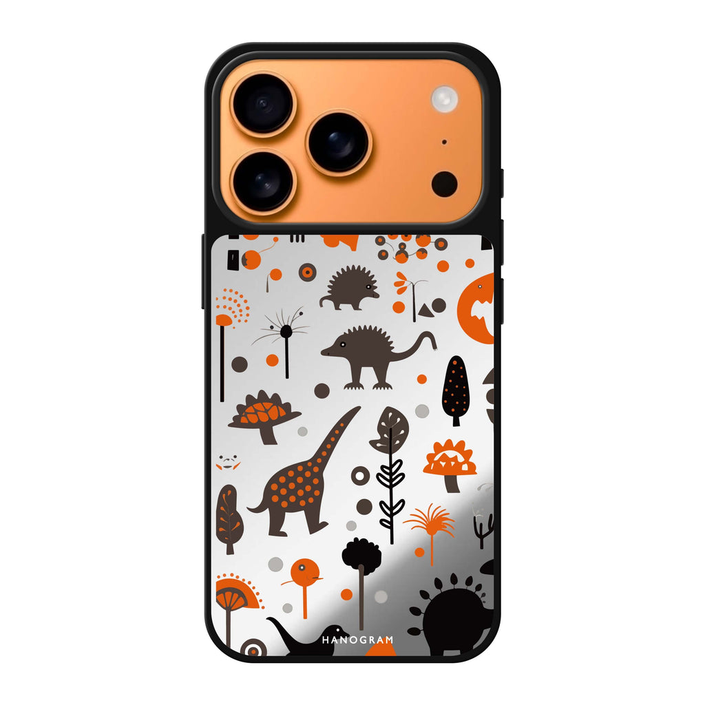 Jurassic Joy dino animal playful iPhone 17 Pro Max mirror case