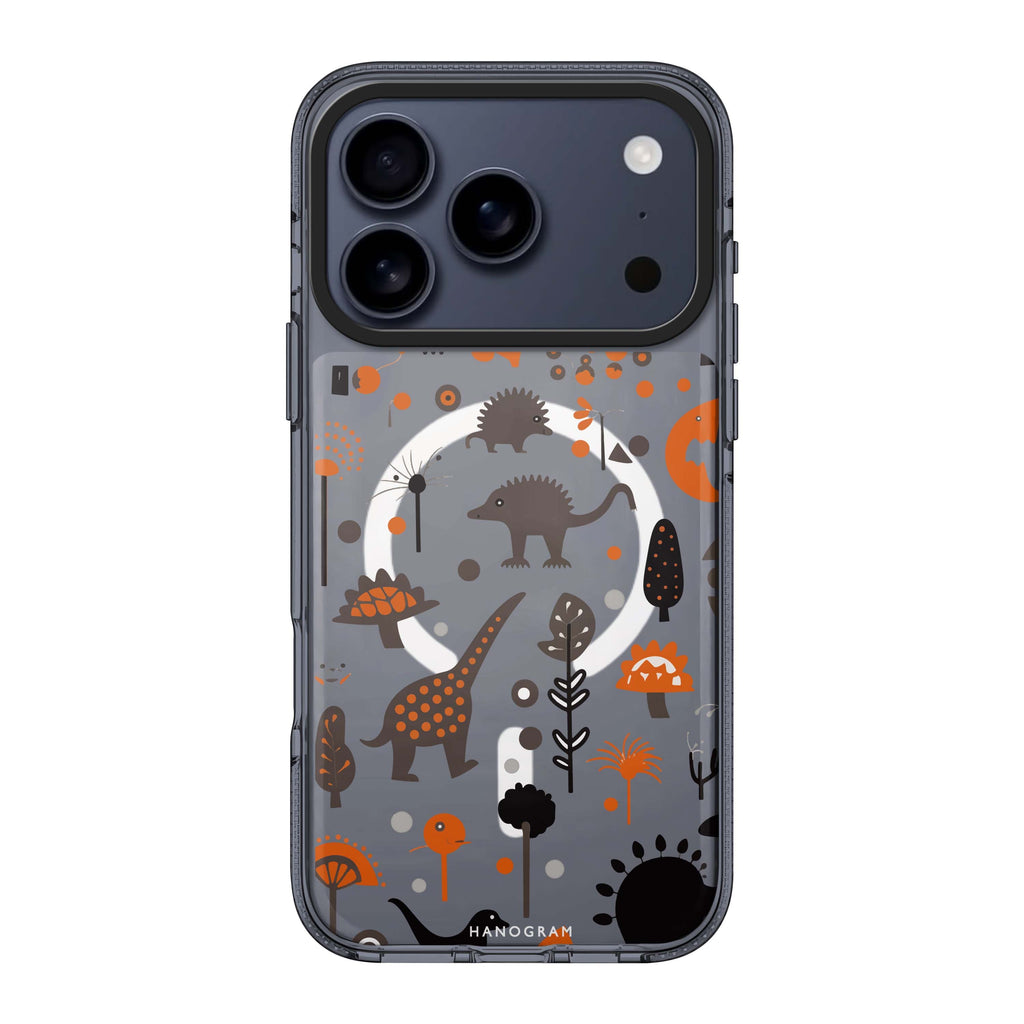 Jurassic Joy dino animal playful iPhone 17 Pro Max ultra clear case