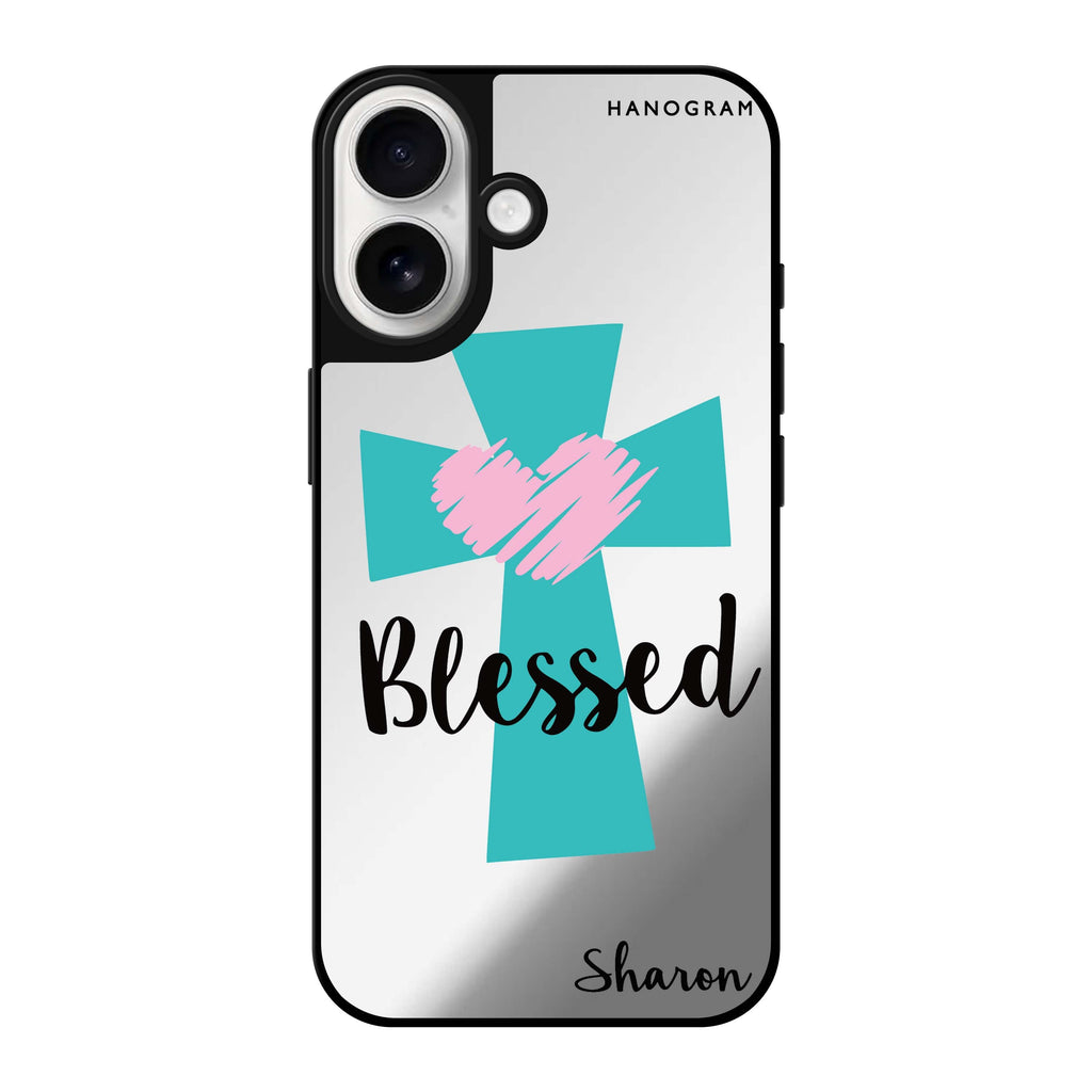Reflective iPhone 16 Mirror Case –Blessed Design