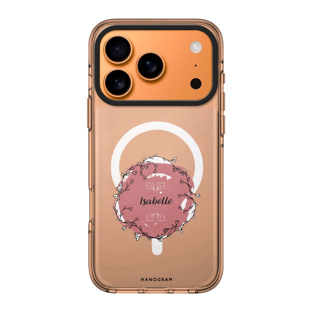 Heart Crown personalized name crown heart romantic elegant iPhone 17 Pro Max ultra clear case