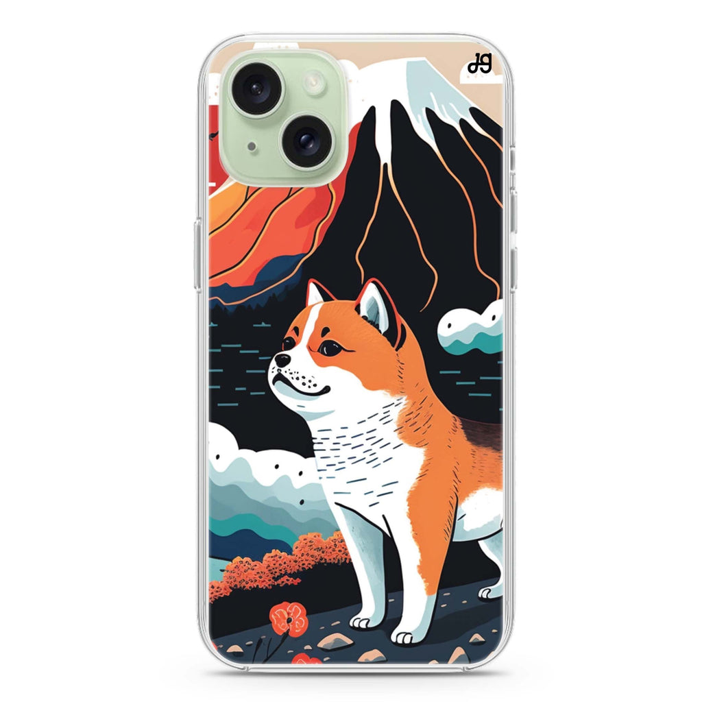 Shiba Inu with Fuji Mountain iPhone Ultra Clear Case