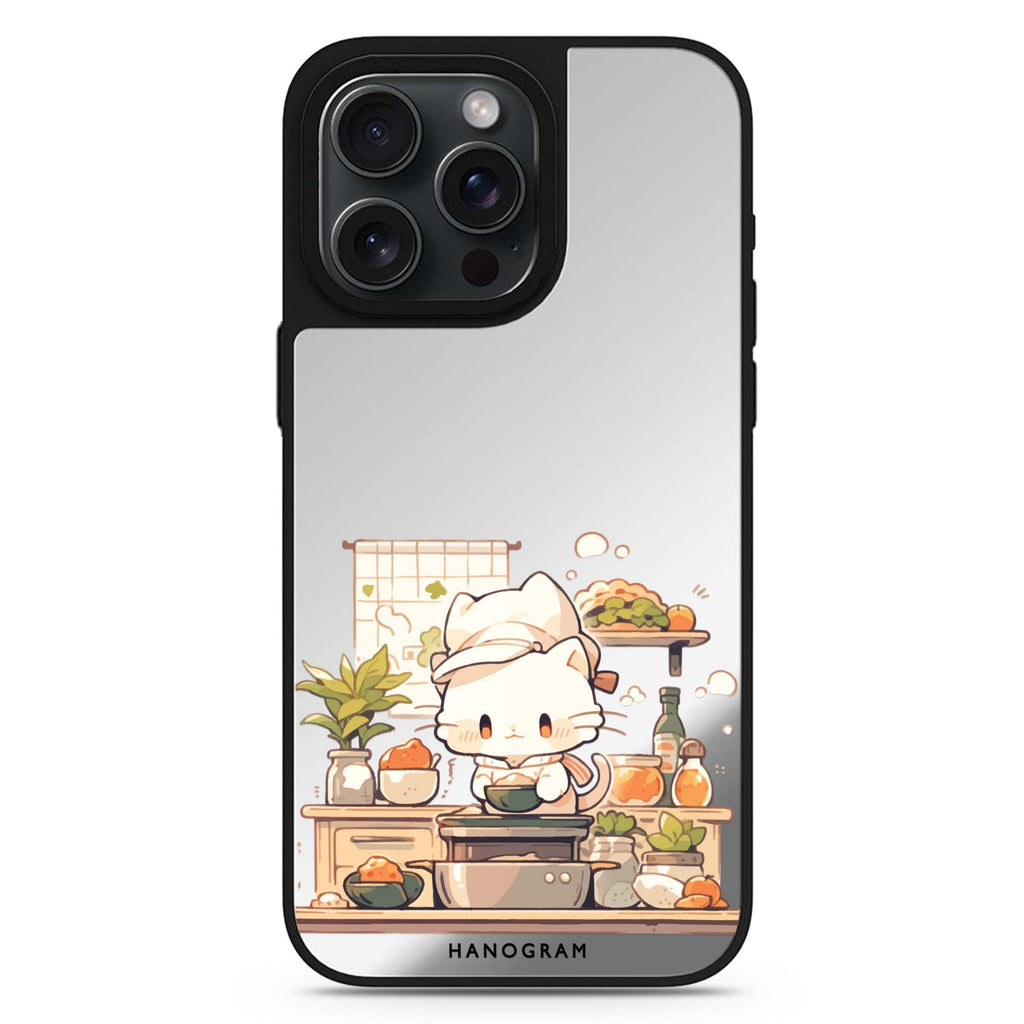 Chef Whisker Mess MagSafe compatible mirror case for iPhone 16/15/14 Pro Max and Pro, main view