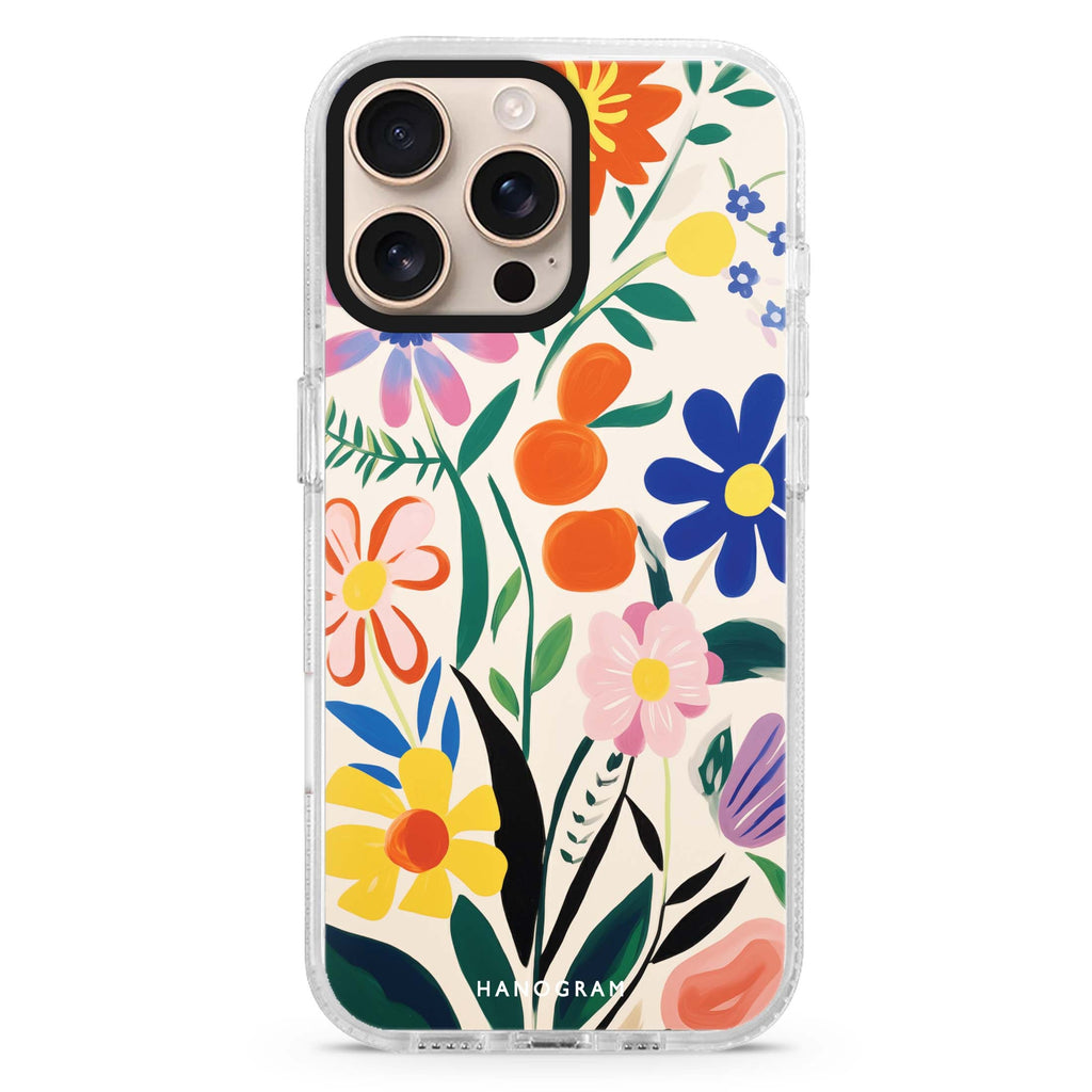 Abstract Paint Pattern MagSafe Compatible iPhone 16 Pro Ultra Clear Case - Personalized and Stylish Protection