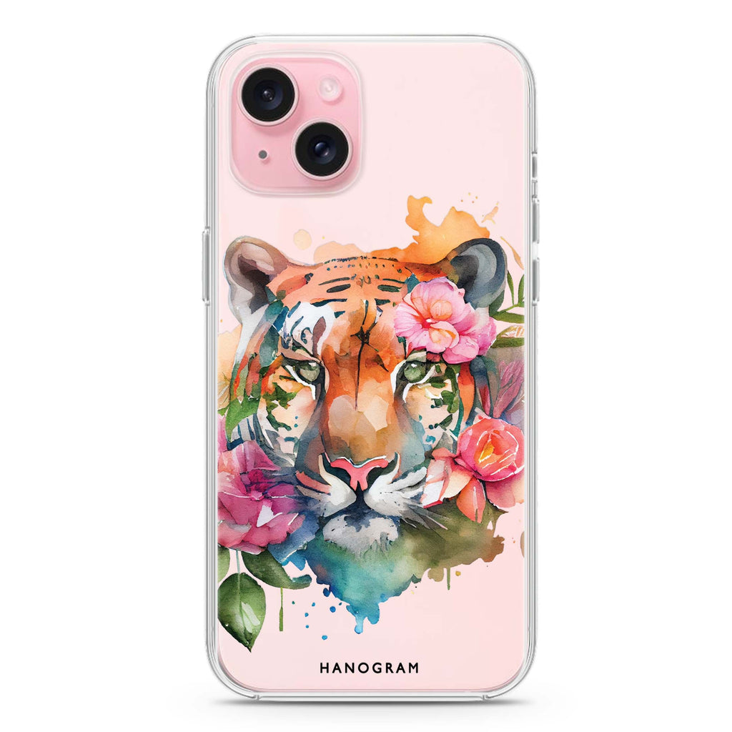 Floral Tiger iPhone Ultra Clear Case