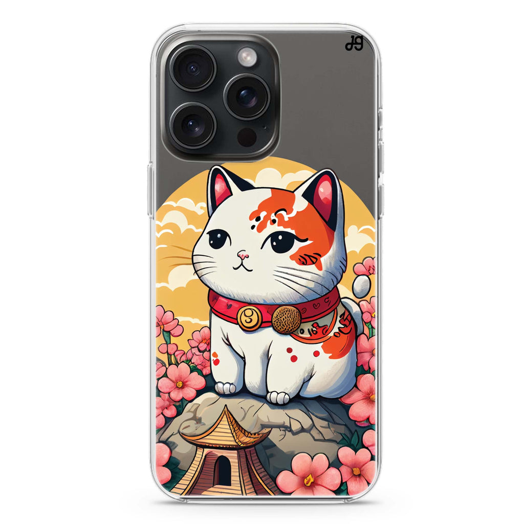 Cat & Flowers iPhone Ultra Clear Case
