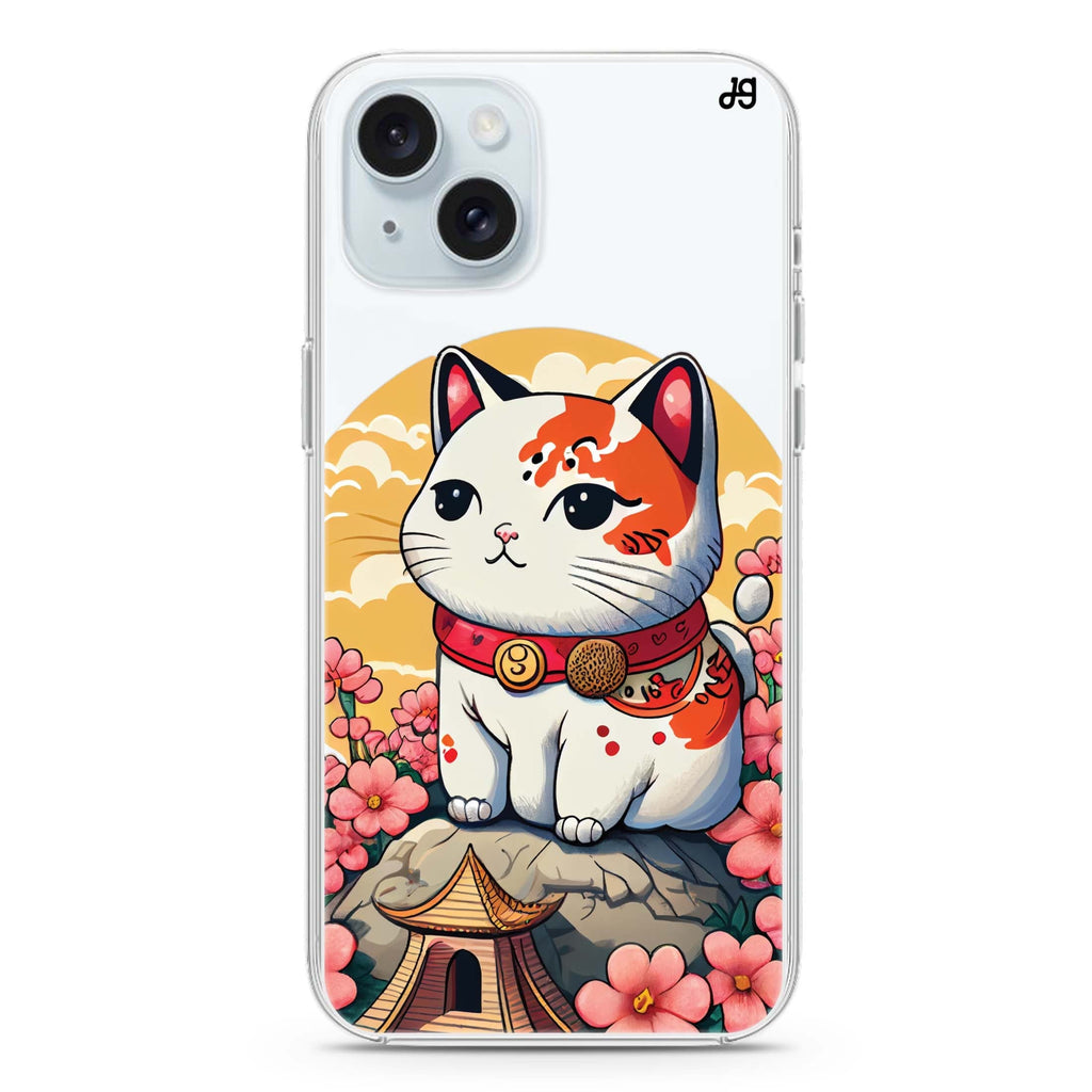 Cat & Flowers iPhone Ultra Clear Case