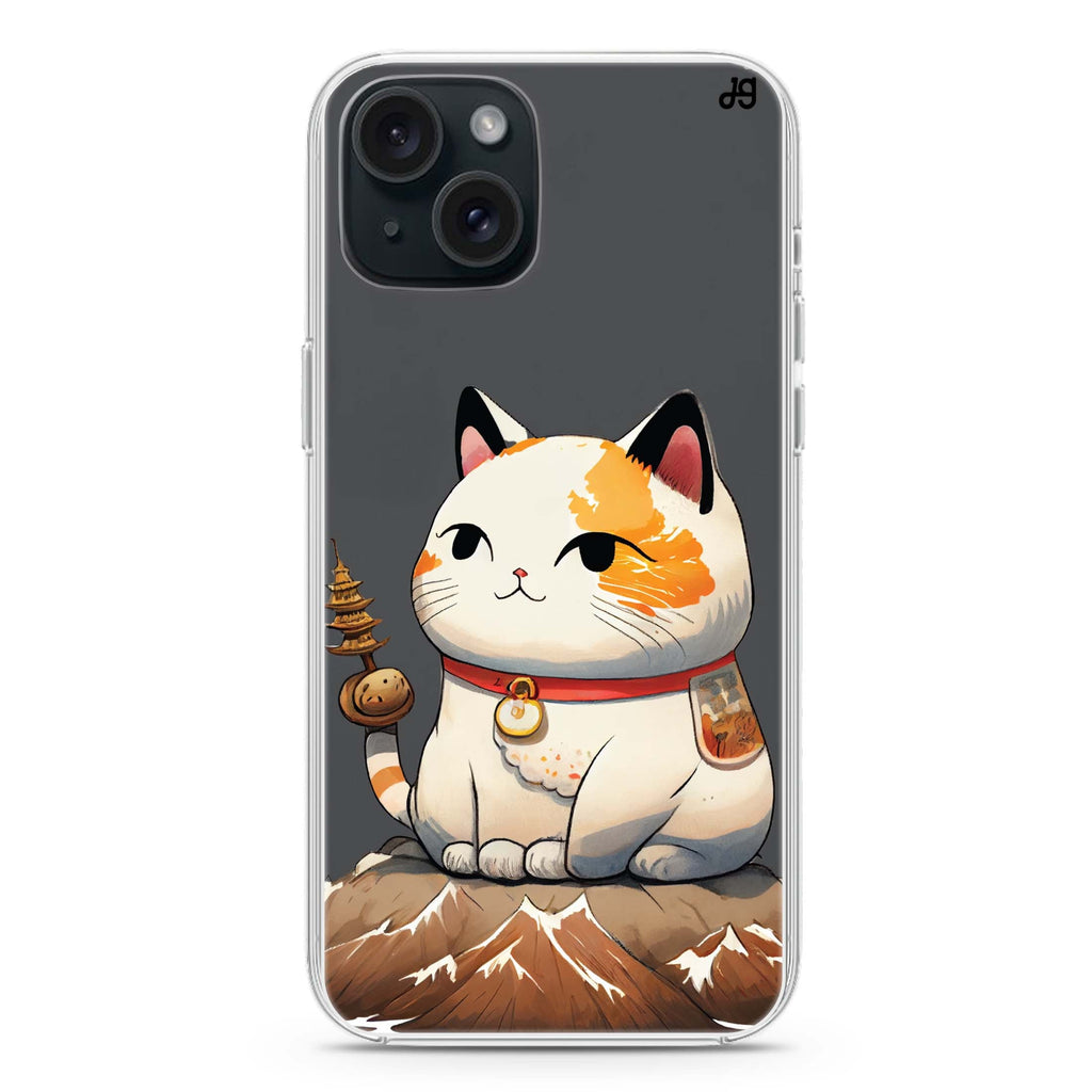 A Cute Cat iPhone 15 Plus Ultra Clear Case