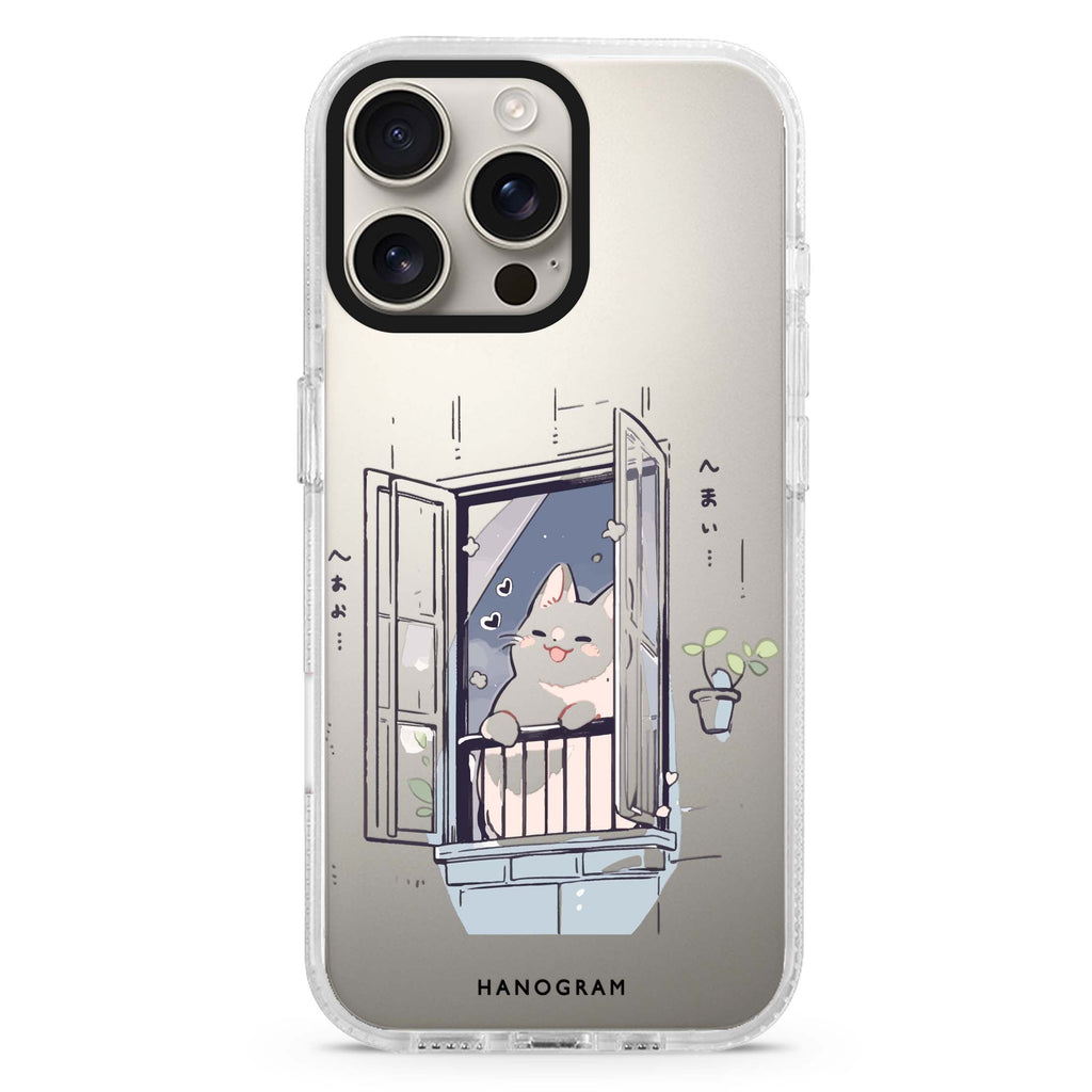 Ledge Lounging Kitty iPhone 16 Pro & 16 Pro Max Case - Personalized and Stylish Protection