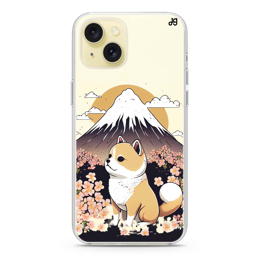 Shiba Inu & Japan iPhone 15 Plus Ultra Clear Case