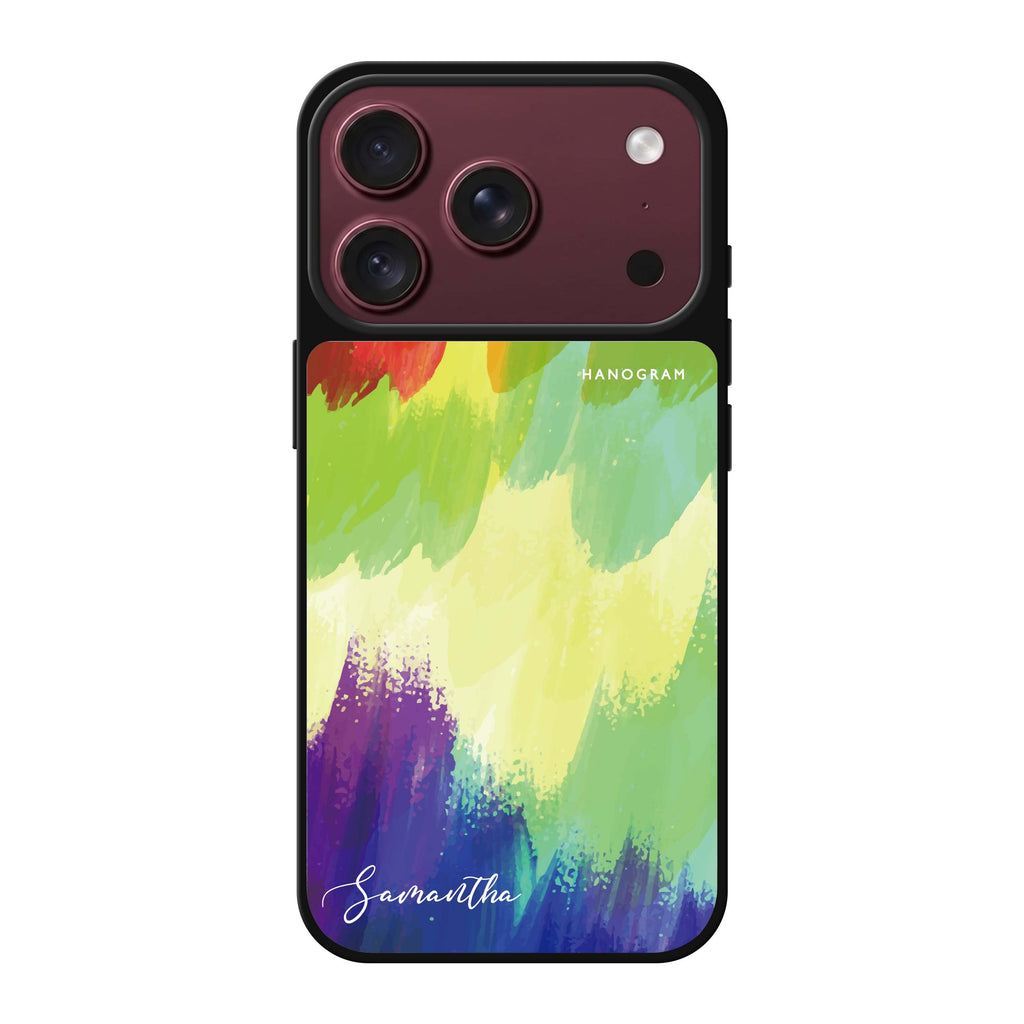 Watercolor Abstract personalized name abstract iPhone 18 Pro Max mirror case