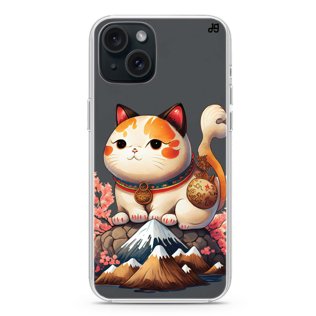 Kawaii Cat iPhone 15 plus Ultra Clear Case