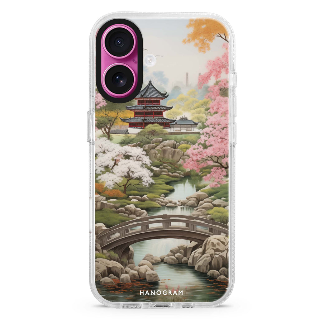 Oriental Blossom MagSafe Compatible iPhone 16 Ultra Clear Case - Personalized and Stylish Protection