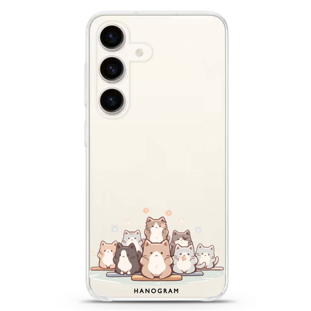 Zen Cat Calm Samsung Galaxy Ultra Clear Case