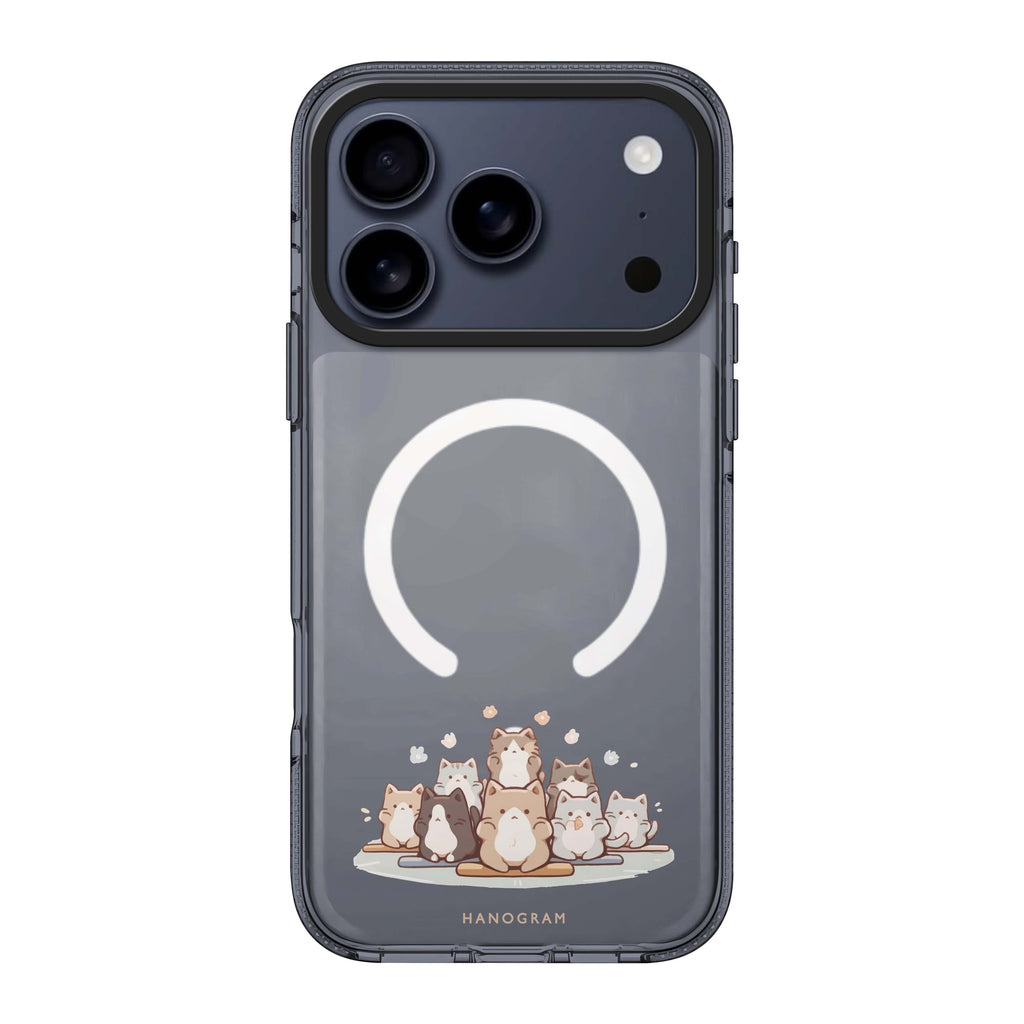 Zen Cat Calm cat animal minimalist iPhone 17 Pro Max ultra clear case