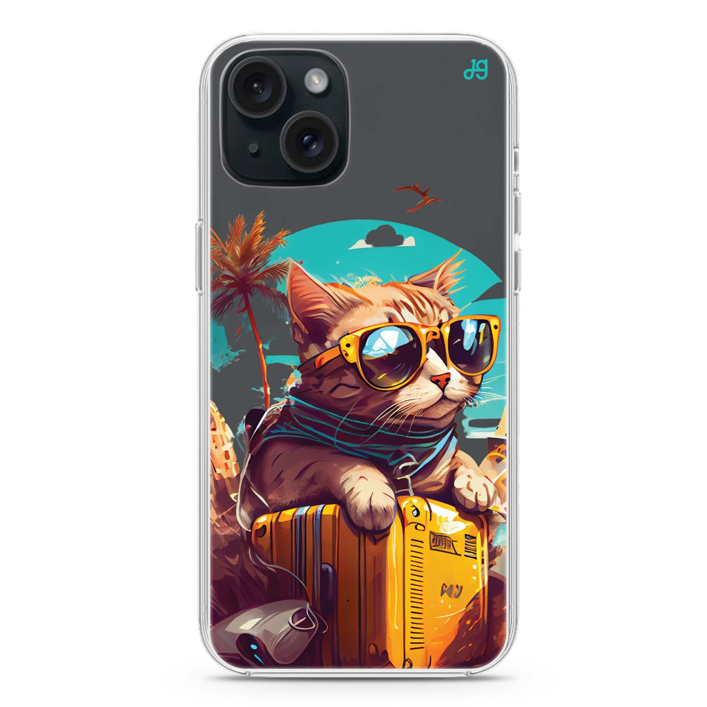 Travel Cat iPhone 15 plus Ultra Clear Case