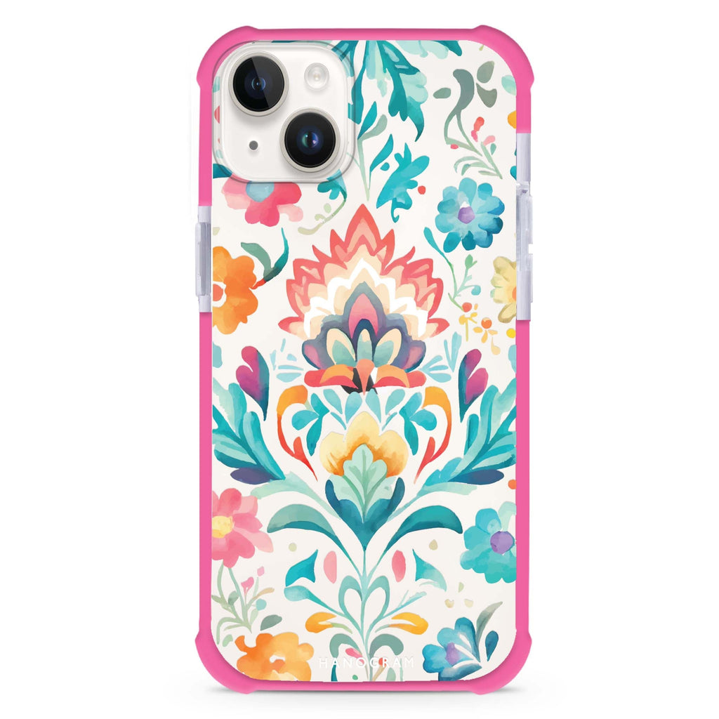 Watercolor Floral iPhone 15 Plus Ultra Shockproof Case