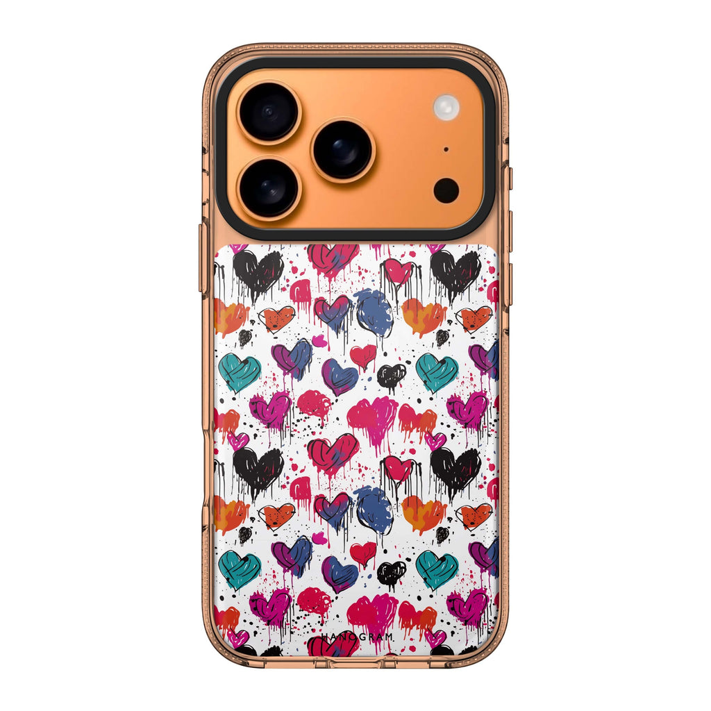 Bleeding Passion graphic iPhone 17 Pro Max ultra clear case