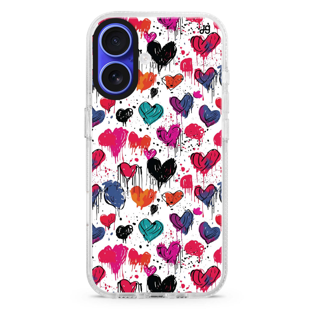 Bleeding Passion MagSafe Compatible iPhone 16 Ultra Clear Case - Personalized and Stylish Protection