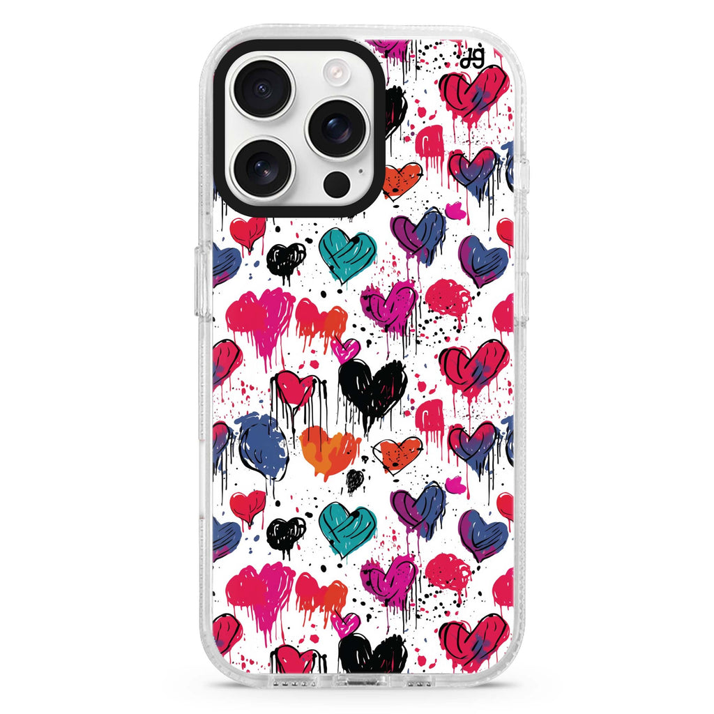 Bleeding Passion MagSafe Compatible iPhone 16 Pro Ultra Clear Case - Personalized and Stylish Protection