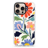 Brushed Blossoms iPhone 16/15/14 Pro Max & Pro ultra clear case, front product view