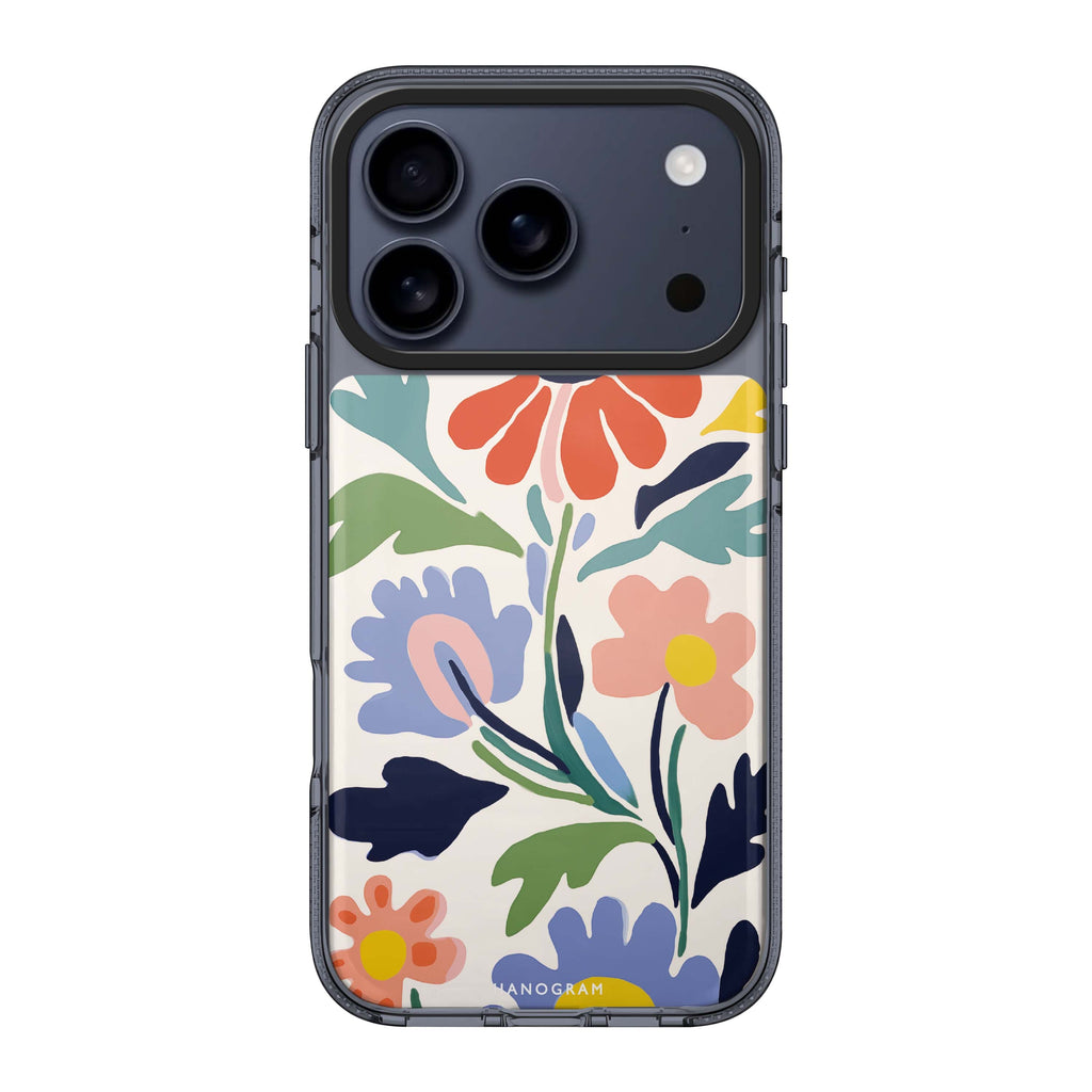 Brushed Blossoms flower abstract floral spring iPhone 17 Pro Max ultra clear case